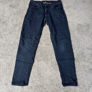 Just Black Women's 28 Dark Wash Low Rise Ankle Straight Leg